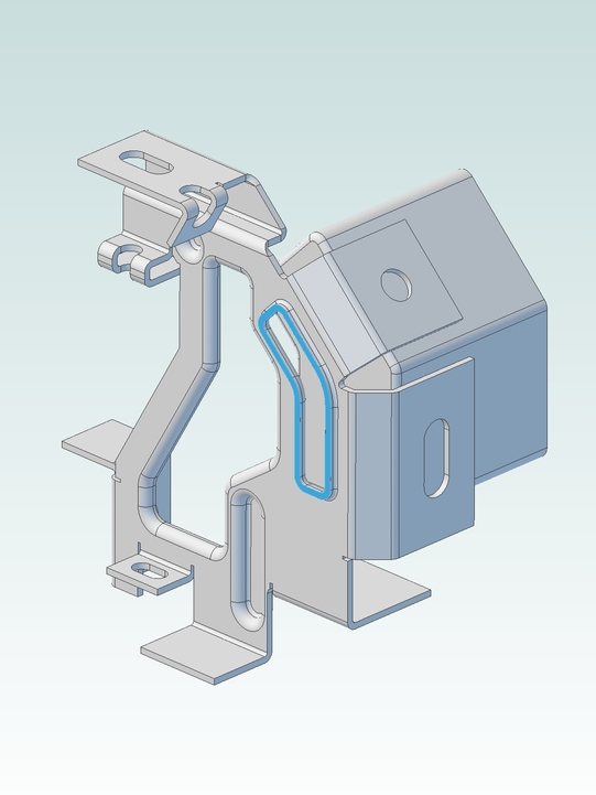 Steuerblech an Aktuator Assembly 